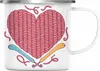 Trendation - Häkeln Emaille Tasse Geschenk Valentinstag Produktbild-Vorschau 1