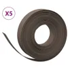 vidaXL Rasenkanten 5 Stk. Braun 10 m 10 cm Polyethylen Produktbild-Vorschau 1
