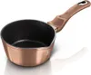 A rose gold saucepan with a black interior and a rose gold handle, set against a white background. Podgląd zdjęcia produktu