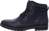 A side view of a black leather boot. Voir les images du produit