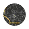 MuchoWow® Mauspad Mousepad Leverkusen - Gold - Stadtplan - Produktbild-Vorschau 1