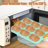 Backform Brötchen Silikon, Baguette Brotbackform mit 9 Produktbild-Vorschau 4