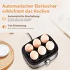 Eierkocher für 6 Eier mit Härtegradeinstellung, Timer, Produktbild-Vorschau 9