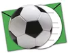 einladungen Fußball 16 cm 6 Stück grün Produktbild-Vorschau 1