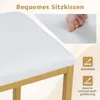 COSTWAY Taboret do makijażu, Taboret Vanity z tapicerowanym Podgląd zdjęcia produktu 5