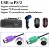 E28 USB Stecker auf 2x PS/2 PS2 Buchse Adapter Kabel Produktbild-Vorschau 5
