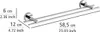 WENKO Handtuchhalter DUO CAPRI Ohne Bohren Stange 58,5cm Produktbild-Vorschau 6