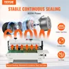 A marketing image for a continuous bag sealing machine, highlighting its features and power. Anteprima dell’immagine prodotto