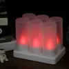 Sada 6 dobíjacích LED diód meniacich farbu blikajúcich Náhľad obrázku produktu 9