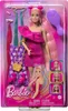 A Barbie doll in its retail packaging, showcasing various accessories and styling options. Anteprima dell’immagine prodotto