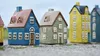 LS-LebenStil Lichterhaus Nyhavn 16cm Blau Braun Keramik Produktbild-Vorschau 5