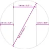 A diagram showing the dimensions of a circular pool cover. Produktbild-Vorschau