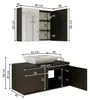 Roomart ATLANTIC-100 Badmöbel-Set 3-teilig 100 cm breit, Produktbild-Vorschau 6