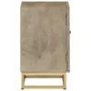CLORIS Nachttisch 40x30x50 cm Massivholz Mango und Eisen Produktbild-Vorschau 4