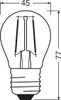 A technical drawing of an LED light bulb with dimensions indicated. Náhľad obrázku produktu