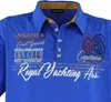 Übergrössen Hippes Poloshirt Kurzarm LAVECCHIA Royalblau Produktbild-Vorschau 2