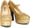 Plateau Schuhe glitter-gold Schuhgröße: 37 Produktbild-Vorschau 6