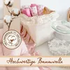 5er Set Spucktücher, 100% Baumwolle, 80x80 cm, rosa und Produktbild-Vorschau 2