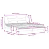 Schlichtes Bett mit Matratze Cappuccino-Braun 180x200 cm Produktbild-Vorschau 11