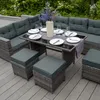 Sitzgruppe Lounge Gartenmöbel Sitzecke Rattan Polyrattan Produktbild-Vorschau 3
