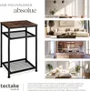 Table d’appoint YORK 45,5x36x75,5cm - Bois foncé Voir les images du produit 7