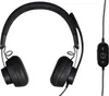 A black Logitech headset with a microphone and an inline remote is shown against a white background. Anteprima dell’immagine prodotto