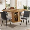 5-teiliges Esstisch-Set mit Ausziehtisch & 4 Stühlen Produktbild-Vorschau 1