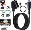 HDMI auf zu SCART Konverter Kabel Video Audio Adapter Produktbild-Vorschau 1