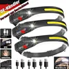 3*LED Stirnlampe, Sensorscheinwerfer USB wiederaufladbar Produktbild-Vorschau 1