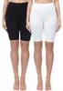 Merry Style Damen Kurze Leggings aus Baumwolle 2 Pack Produktbild-Vorschau 1