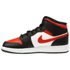 Air Jordan 1 Mid Noir et Rouge (taille enfant/adolescent) - Voir les images du produit 3