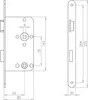 ABUS - Einsteckschloss für WC Türen ES WC L S 55 78 Produktbild-Vorschau 2