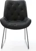 DELIFE Esszimmerstuhl Taimi-Flex Echt-Leder Schwarz Produktbild-Vorschau 2