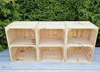 Holzkiste mit Regal - 40x30x24 cm - Dekorative Produktbild-Vorschau 2