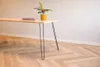 Tischbein industriell Schwarz Stahl 720 mm - Pro Stück Produktbild-Vorschau 1