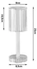 Verk 12305 Lampada da tavolo a LED in cristallo, RGB, Anteprima dell’immagine prodotto 8