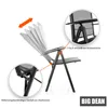 BigDean 2 Stück Gartenstühle dunkelgrau 120 kg belastbar - Produktbild-Vorschau 4