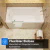 BELVIT Seniorenbadewanne 170 cm Rechteck Badewanne mit Produktbild-Vorschau 12