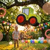Set piñata Relaxdays, 3 pezzi, trattore, da appendere, per Anteprima dell’immagine prodotto 2