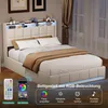 Łóżko tapicerowane 140x200 cm z portem USB, łóżko z Podgląd zdjęcia produktu 4