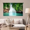 MuchoWow® Wandteppich Wandbehang Meer - Palme - Berg - Produktbild-Vorschau 5