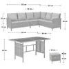 SVITA MADISON Polyrattan Lounge Gartenmöbel Rattan Set in Produktbild-Vorschau 4
