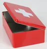 Metalldose Medizinbox rot mit weißem Kreuz 20x13x6,8 cm Produktbild-Vorschau 6