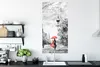 MuchoWow® Poster Malerei - Architektur - Baum - Rot 60x120 Produktbild-Vorschau 3