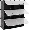 vidaXL Stojan na topánky čierny 84,5x31x93,5 cm PP Náhľad obrázku produktu 6