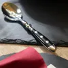 Besteck-Set 30-teilig, Edelstahl, schwarze Griffe, rustikal Produktbild-Vorschau