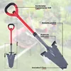 Aopunly Metal Spaten Spitz mit Stahlstiel All-in-One Spaten Produktbild-Vorschau 2