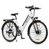 A white electric bicycle is shown against a white background. Produktbild-Vorschau