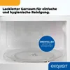Interior view of a microwave oven, highlighting the turntable and interior coating. Produktbild-Vorschau