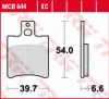 TRW Bremsbelagsatz MCB644 SR50LC MZ Hacker  Booster 50 4VA Produktbild-Vorschau 2